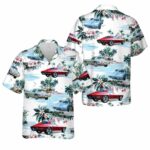1963 Corvette Stingray Split Window Coupe Hawaiian Shirt