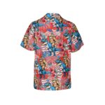 4th Of July Dinosaur And Sloth Hawaiian Shirt Back
