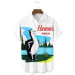 50's Retro Hamms Beer Movie Hawaiian Shirt