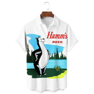 50's Retro Hamms Beer Movie Hawaiian Shirt