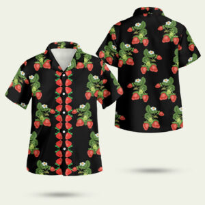 50s style strawberries hawaiian shirt