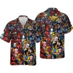 70 Variants and Bloodlines Deadpool and Wolverine Hawaiian Shirt
