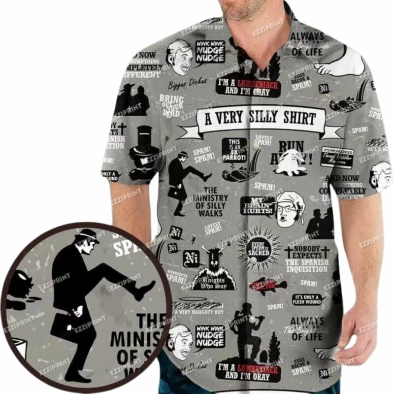 A Very Silly Shirt Monty Python Hawaiian Shirt