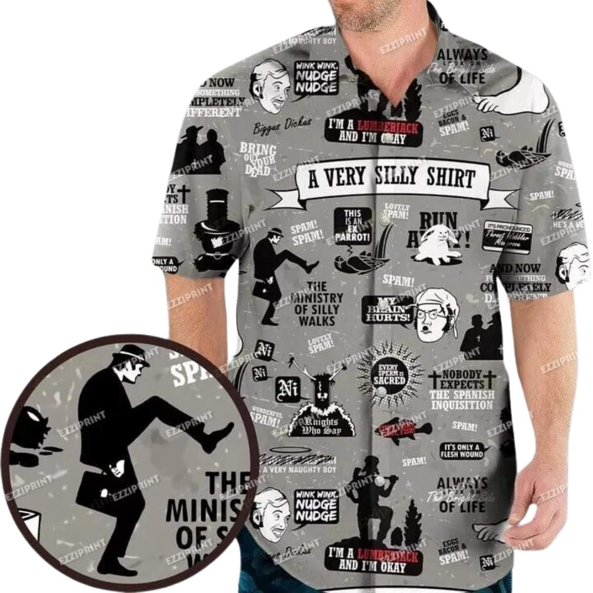 A Very Silly Shirt Monty Python Hawaiian Shirt