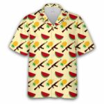 AK47 Gun And Fruit Pattern Hawaiian Shirt Front