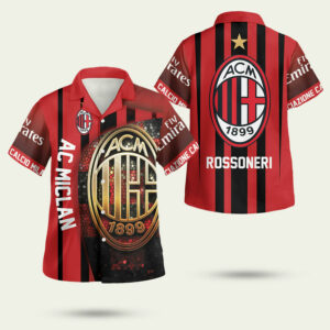 Ac milan rossoneri hawaiian shirt