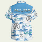 Acura hawaiian shirt back side