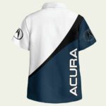 Acura racing car acura racing car hawaiian shirt back side