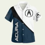 Acura racing car acura racing car hawaiian shirt front side