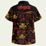 Aerosmith permanent vacation hawaiian shirt back side