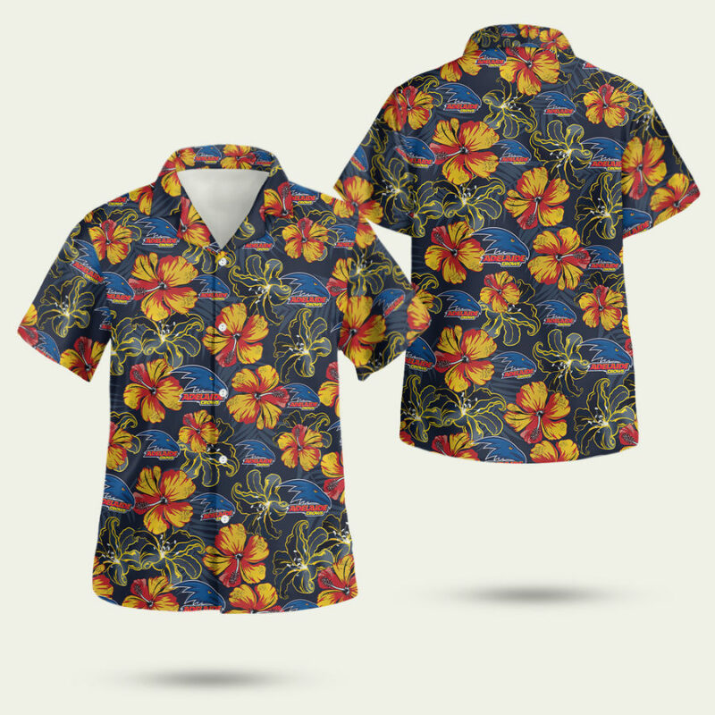Afl Adelaide Crows Floral Hawaiian Shirt