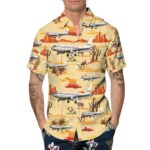 Airbus A319 132 Scandinavian Airlines SAS Hawaiian Shirt Front 1
