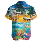 Airbus A330 343 Scandinavian Airlines SAS Hawaiian Shirt Back