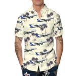 Airbus A350 941 Scandinavian Airlines SAS Hawaiian Shirt Front 1