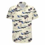 Airbus A350 941 Scandinavian Airlines SAS Hawaiian Shirt Front