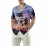 Aircraft On Sunset Hawaiian Shirt Front 2