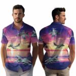Aircraft Veteran Hawaiian Shirt Front And Back