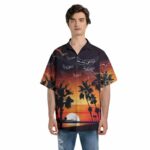 Airplane Sunset Coconut Island Hawaiian Shirt Front 1