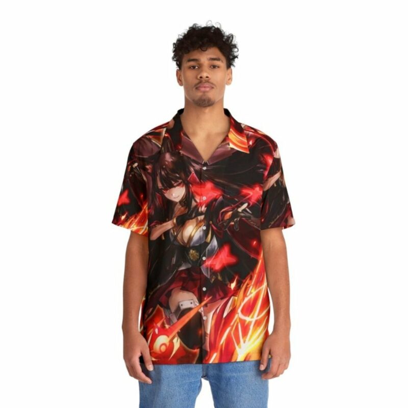 Akagi Anime Hawaiian Shirt Front