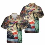 Alaska Airlines More to Love Airbus A321 Neo 4th Of July Hawaiian Shirt