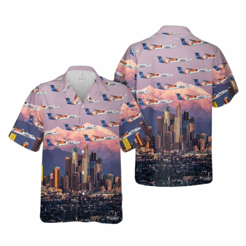 Alaska Airlines Q400 Bsu Hawaiian Shirt