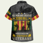 All men are created equal then a few become vietnam veterans hawaiian shirt back side