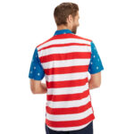 American Flag hawaiian shirt Back