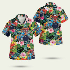 Animal the muppet drum hawaiian shirt