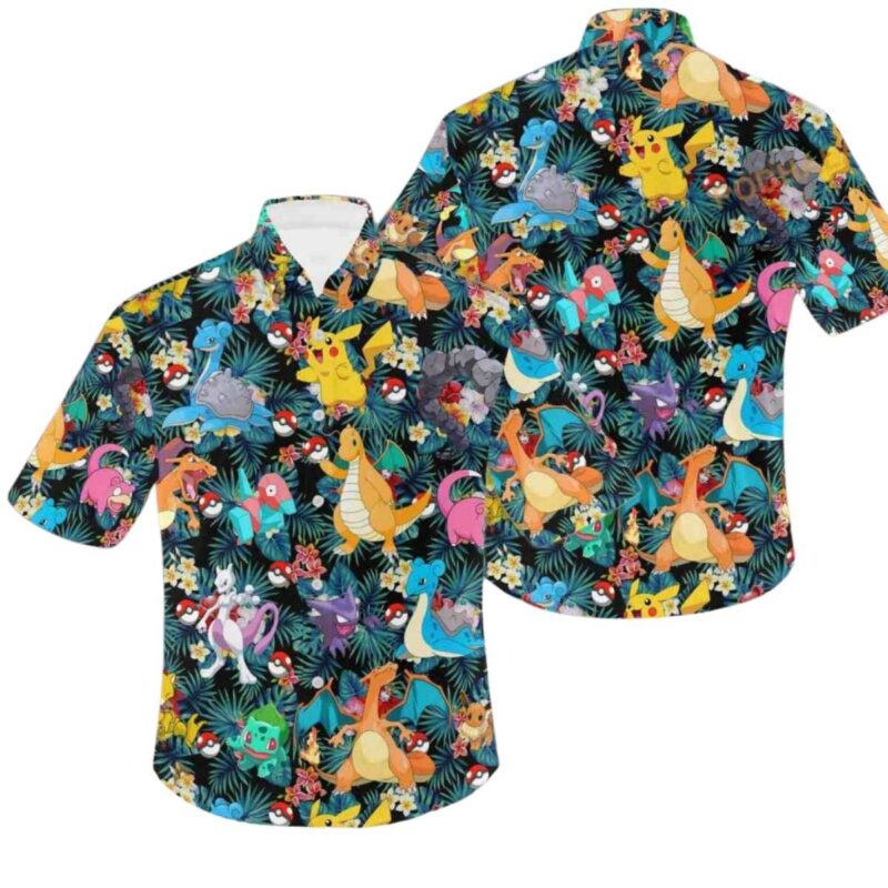 Anime Pokemon Tropical Summer Hawaiian Shirt