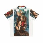 Anime Themed Final Fantasy VII Inspired Hawaiian Shirt