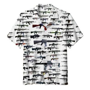 Armory Universal Rifle Collection For Family Vacation Tropical Summer Hawaiian Shirt