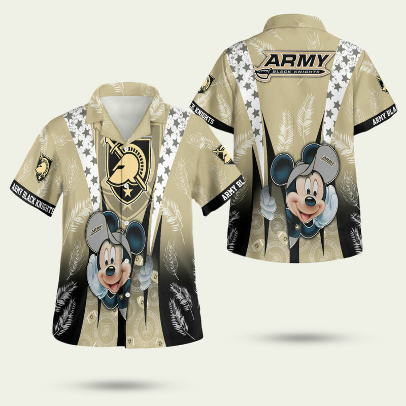Army Black Knights Mickey Summer Hawaiian Shirt 1
