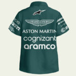 Aston martin f1 racing team customized hawaiian shirt back side