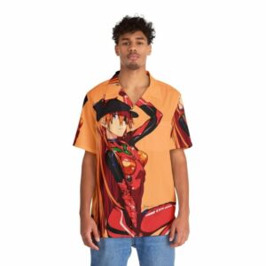 Asuka Japanese Style Anime Hawaiian Shirt Front