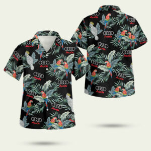 Audi car logo hawaiian shirt