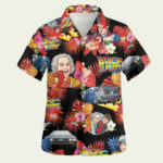 Back to the future music hawaiian shirt front side