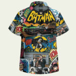 Batman comics hawaiian shirt back side