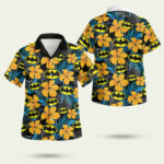 Batman logo floral hawaiian shirt