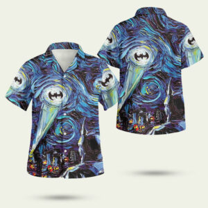 Batman the starry night hawaiian shirt