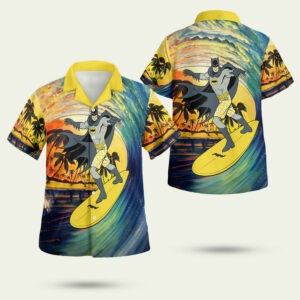 Batman windsurfing batman summer time hawaiian shirt 1