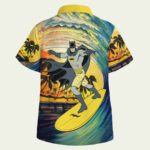 Batman windsurfing batman summer time hawaiian shirt back 1