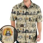 Bayeux Tapestry Monty Python Hawaiian Shirt Front1
