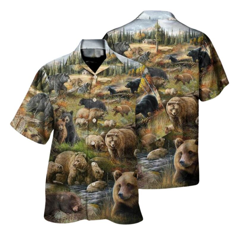 Be Brave Little Bear Hawaiian Shirt