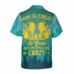 Bear Camping Drink Beer Hawaiian Shirt Back