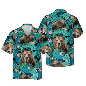 Bear Tropical Hawaiian Shirt