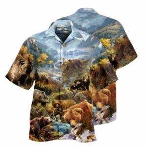 Bears Into The Wild Beautiful Country Hawaiian Shirt