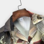 Beige Santa Claus Pirate Hawaiian Shirt Front