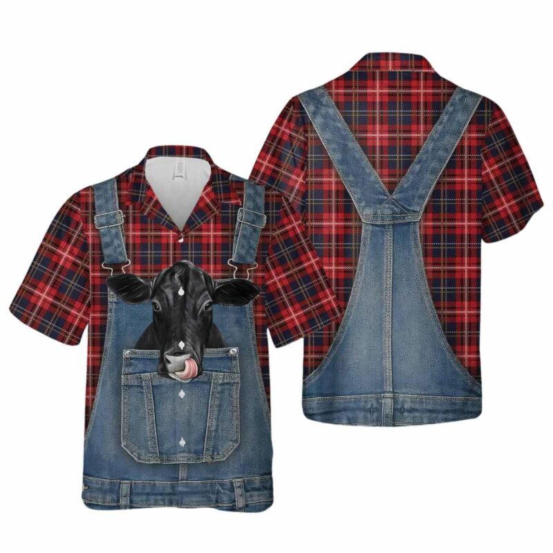 Black Angus Cosplay Funny Hawaiian Shirt