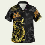 Black sabbath band hawaiian shirt front side