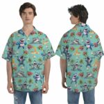 Bodybuilder Shark Funny Gym Tropical Hawaiian Shirt